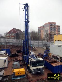 Probebohrung zur geothermischen Nutzung von Grubenwässern am Silberhof in Zwickau, Sachsen, (D) (1) 06. April 2013.JPG